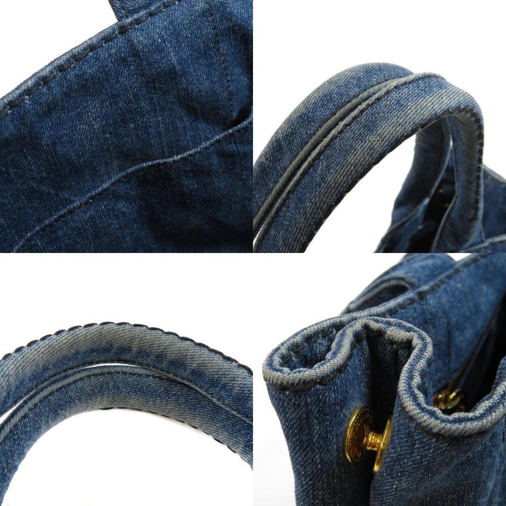 Prada Canapa Handbag Denim - Picture 8 of 11